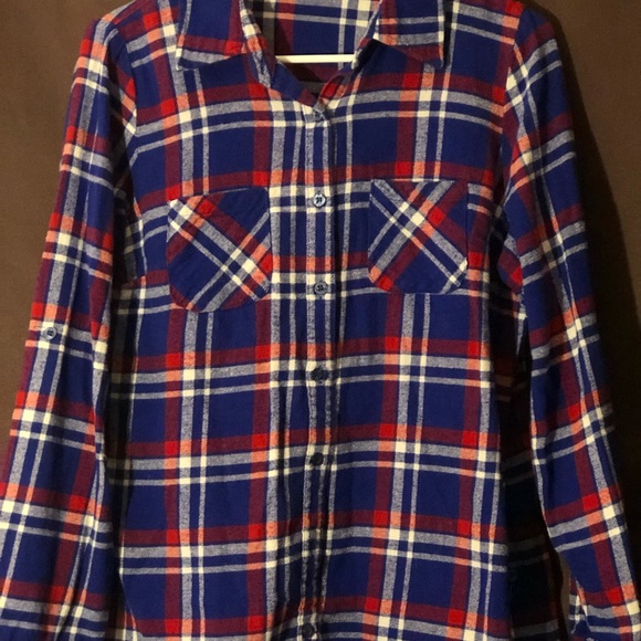 Blue plaid shirt - Picture 2 of 3